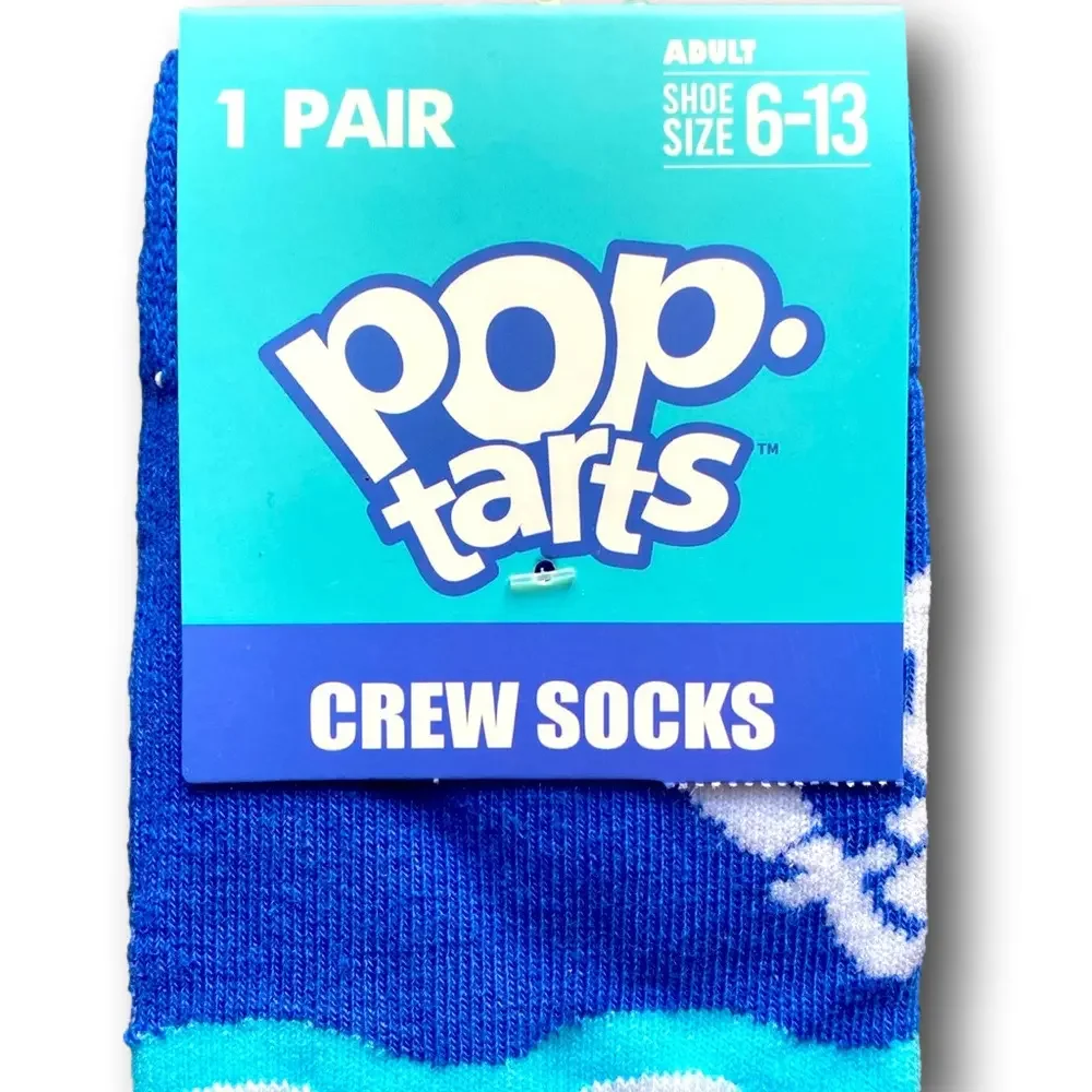 3/$20 Pop-Tarts Frosting & Sprinkles Funny Novelty Crew Socks - NWT